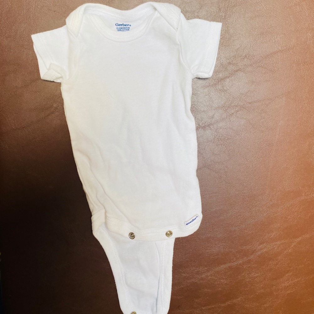 Plain White Onesie